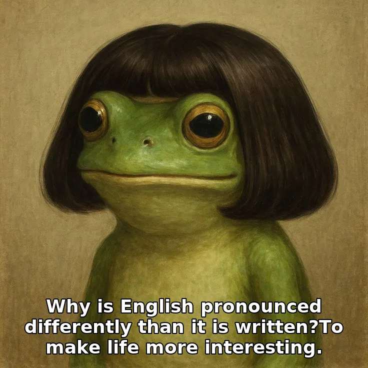 Why is English pronounced differently than it is written?To make life more interesting.