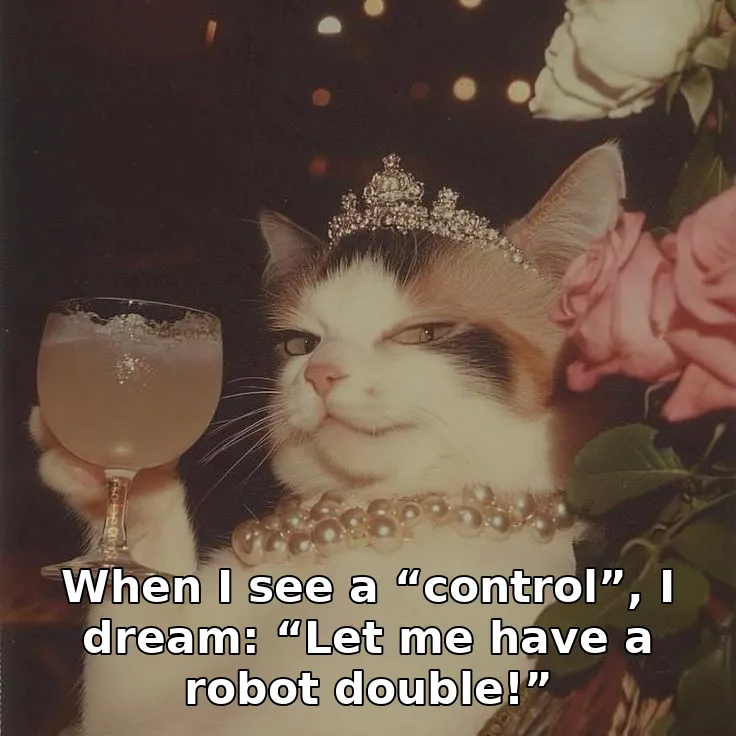 When I see a “control”, I dream: “Let me have a robot double!”