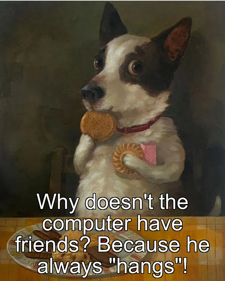 Why doesn't the computer have friends? Because he always "hangs"!