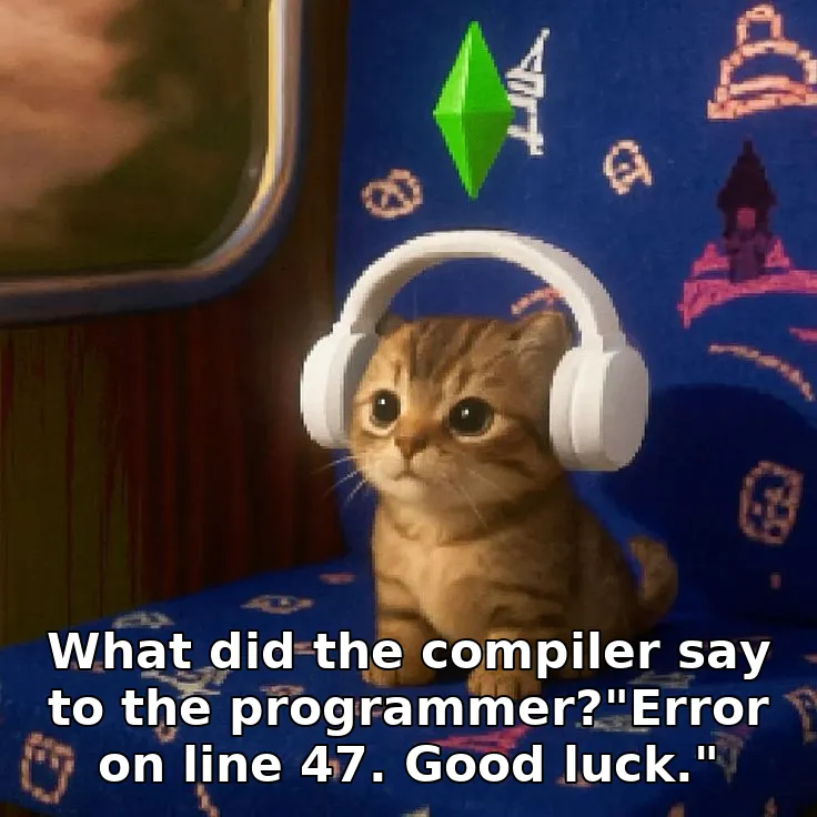 What did the compiler say to the programmer?"Error on line 47. Good luck."