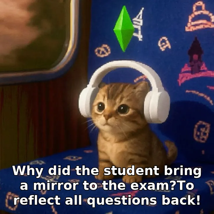 Why did the student bring a mirror to the exam?To reflect all questions back!