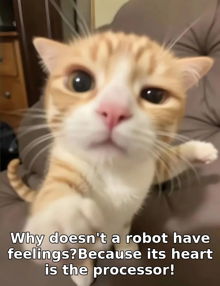 Why doesn't a robot have feelings?Because its heart is the processor!