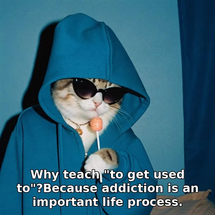 Why teach "to get used to"?Because addiction is an important life process.