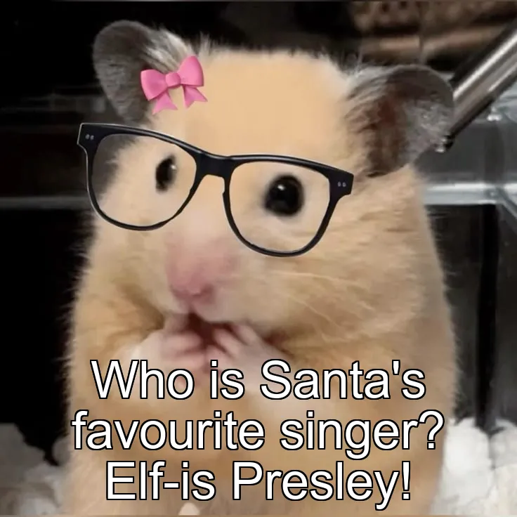 Who is Santa's favourite singer? Elf-is Presley!