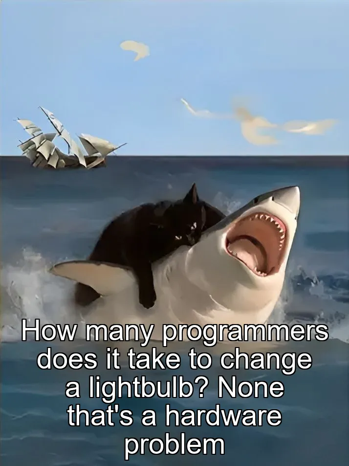 How many programmers does it take to change a lightbulb? None that's a hardware problem