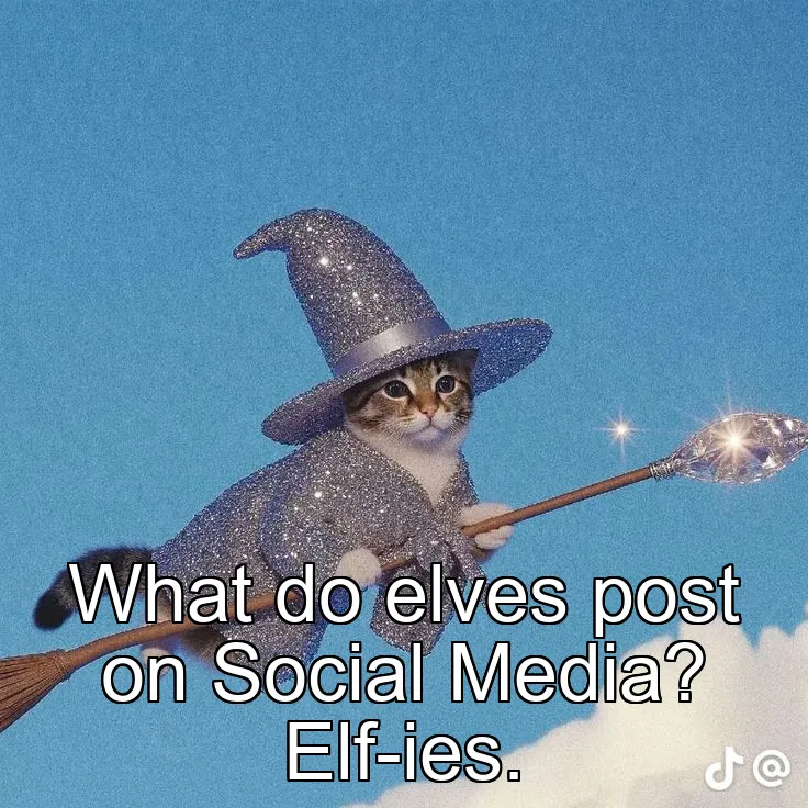 What do elves post on Social Media? Elf-ies.