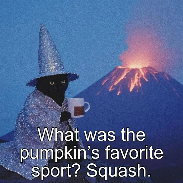 What was the pumpkin’s favorite sport? Squash.