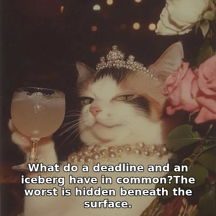 What do a deadline and an iceberg have in common?The worst is hidden beneath the surface.