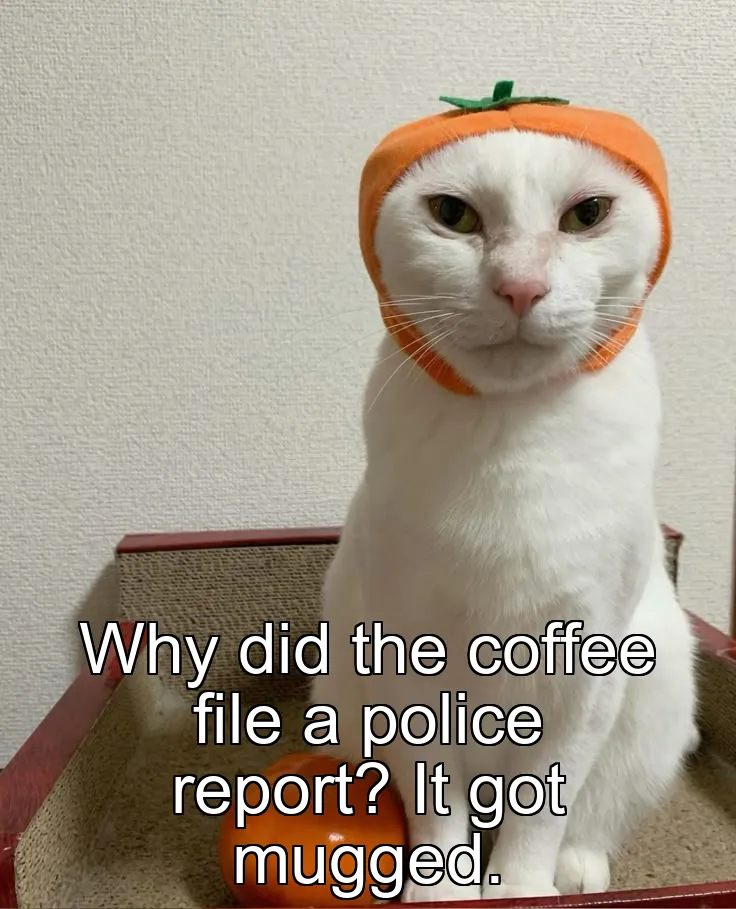 Why did the coffee file a police report? It got mugged.
