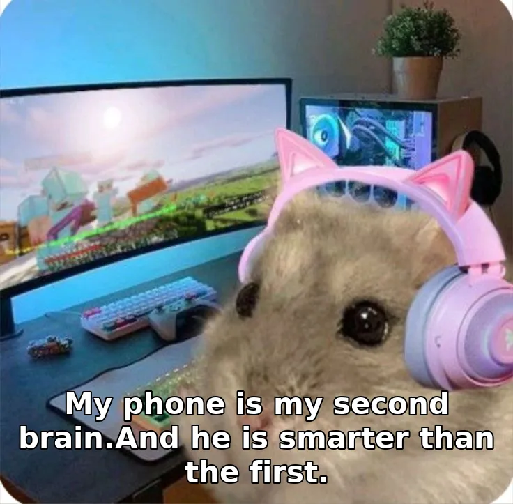 My phone is my second brain.And he is smarter than the first.