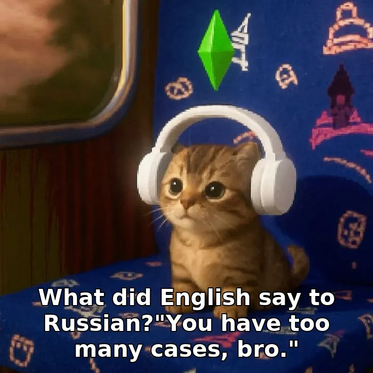 What did English say to Russian?"You have too many cases, bro."