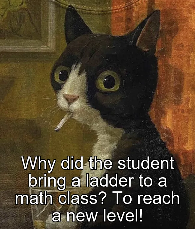 Why did the student bring a ladder to a math class? To reach a new level!