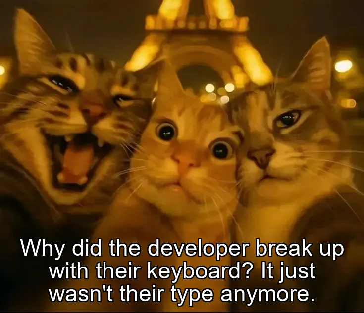 Why did the developer break up with their keyboard? It just wasn't their type anymore.