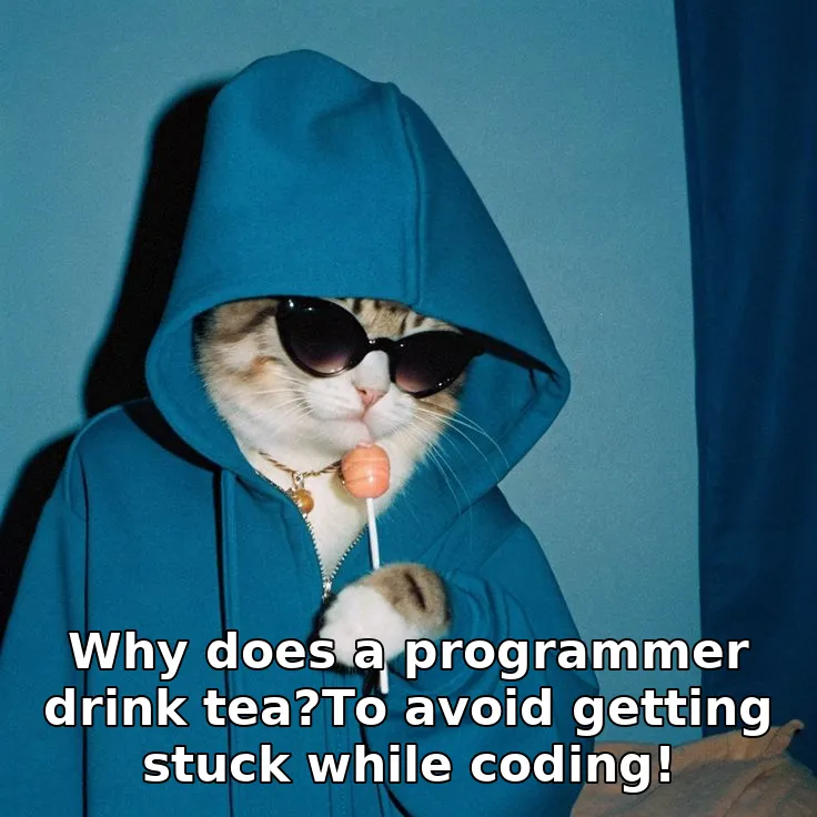 Why does a programmer drink tea?To avoid getting stuck while coding!
