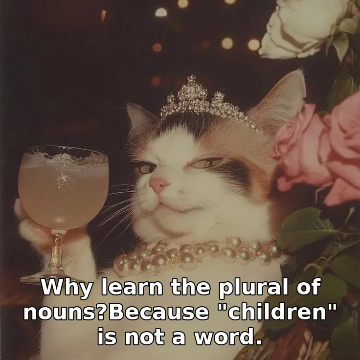 Why learn the plural of nouns?Because "children" is not a word.