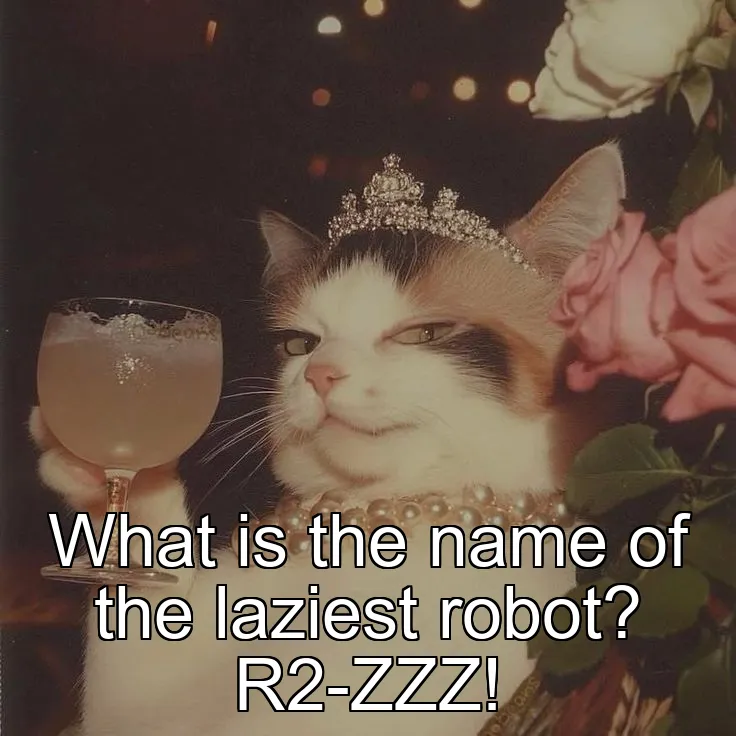 What is the name of the laziest robot? R2-ZZZ!