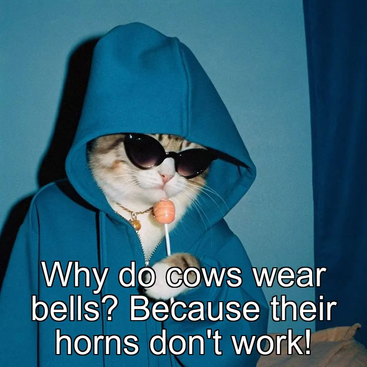Why do cows wear bells? Because their horns don't work!