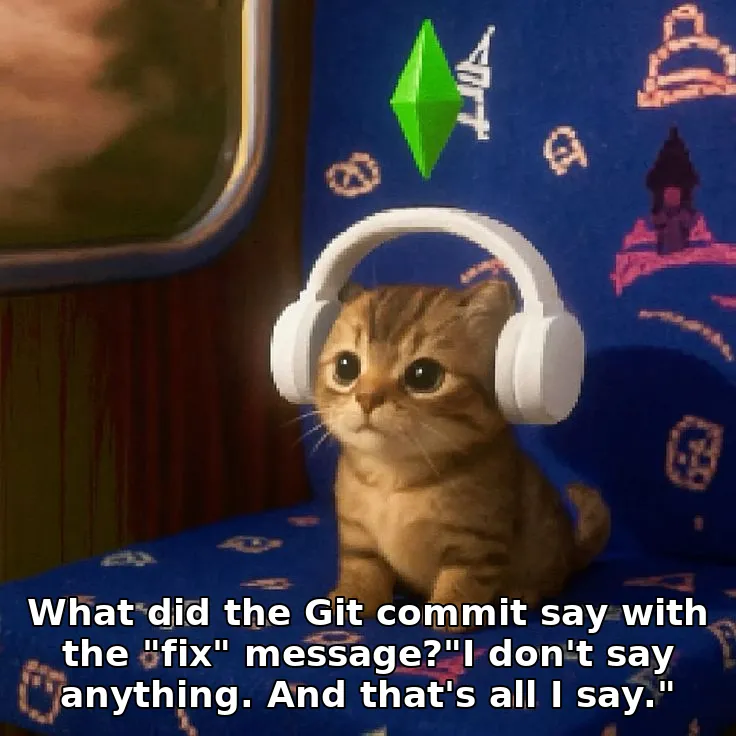 What did the Git commit say with the "fix" message?"I don't say anything. And that's all I say."