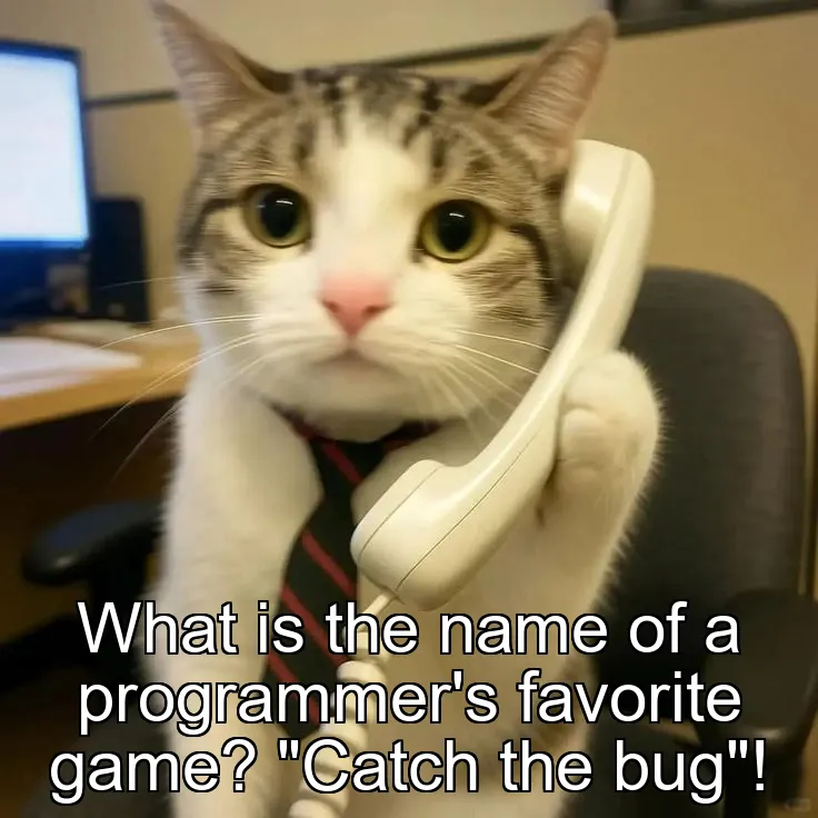 What is the name of a programmer's favorite game? "Catch the bug"!