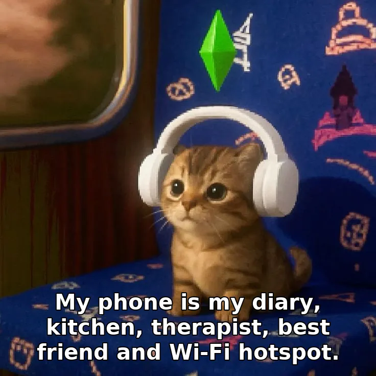My phone is my diary, kitchen, therapist, best friend and Wi-Fi hotspot.